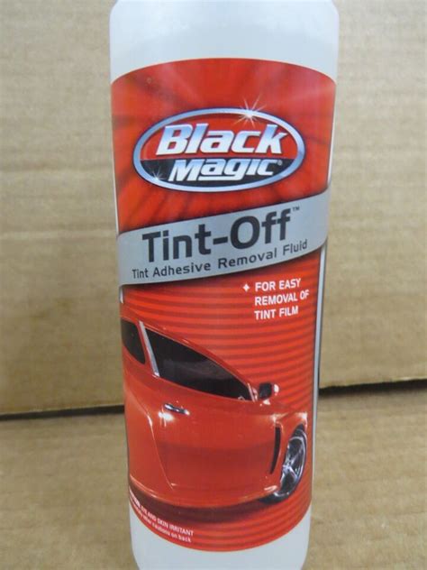 Black magic tint off automotive window tint removal fluid